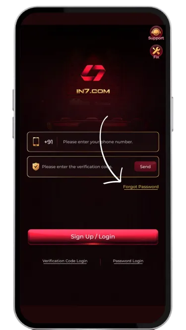 go to the forgot password option